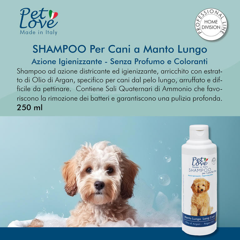 SHAMPOO FOR  LONG COATED DOGS 