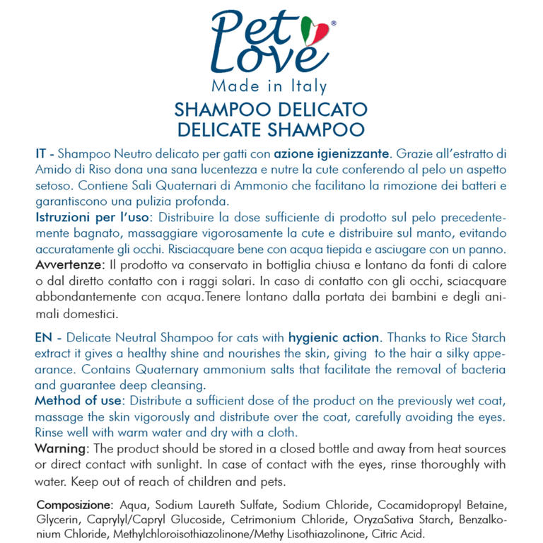SHAMPOO FOR CATS 